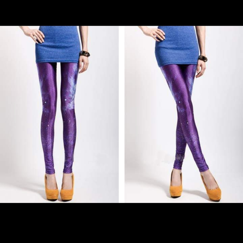 Leggings shiny silk satin like NEW stretchy